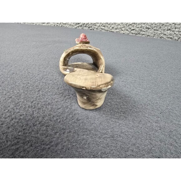 Vintage Nuova Capodimonte Flower Shoe Heel Slipper Sandal Porcelain Italy Small - Picture 9 of 11